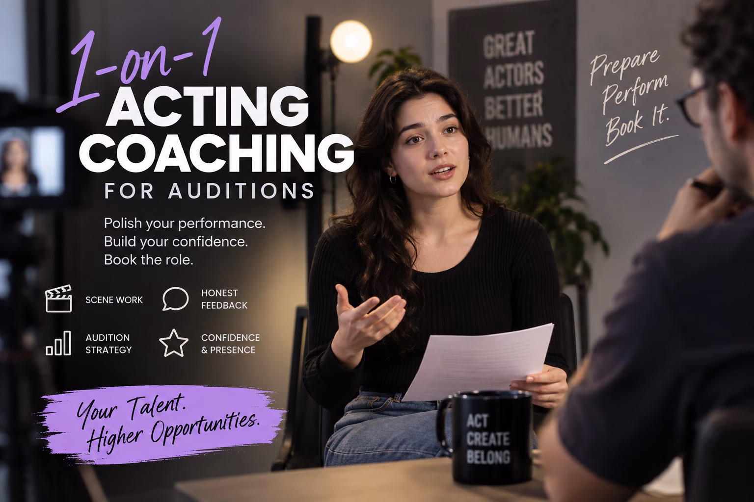 1-on-1 Acting Coaching for Auditions - Project Casting Gallery Image 3 1-on-1 Acting Coaching for Auditions - Gallery Image 3